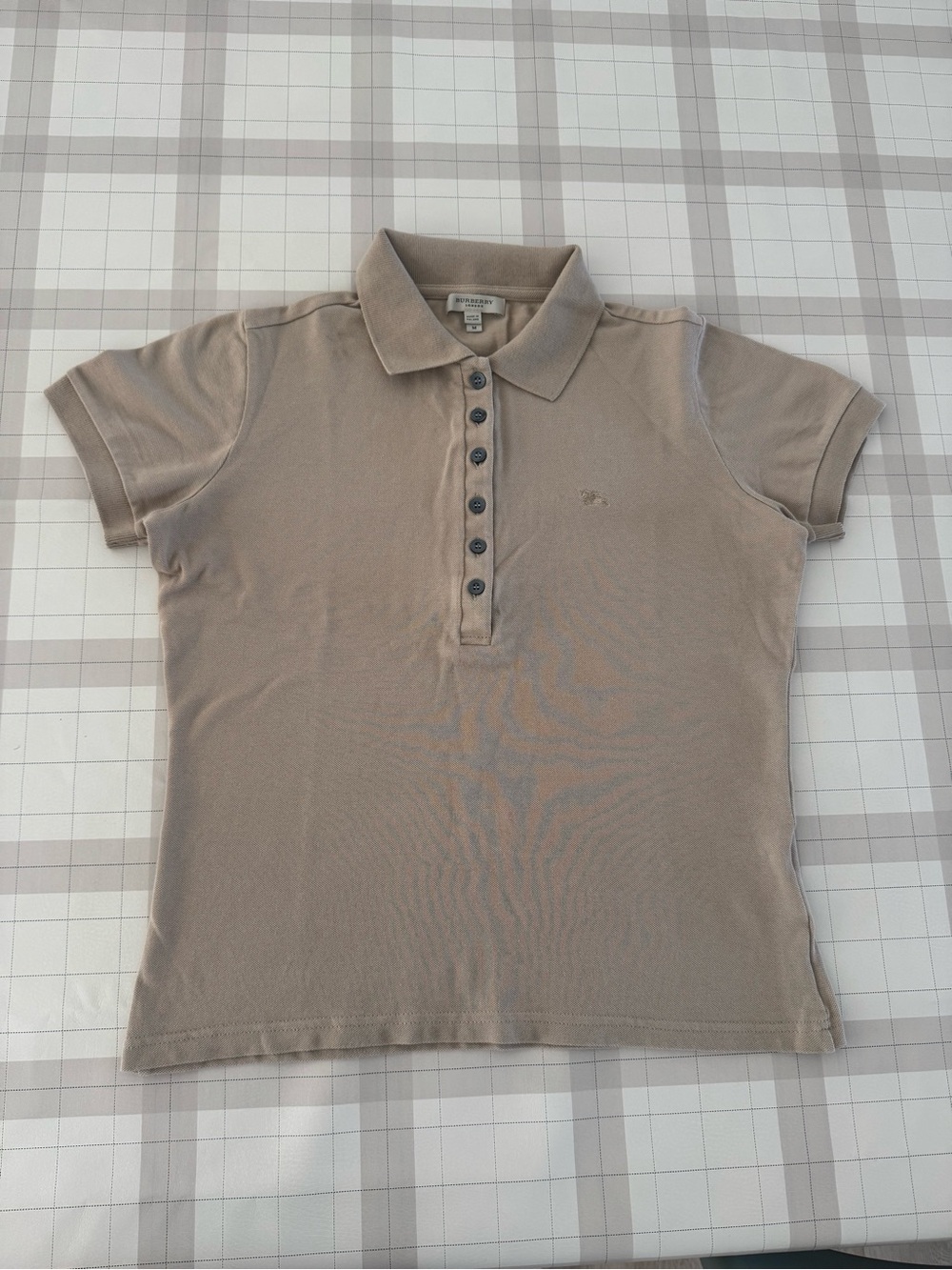 Women’s Burberry Polo Shirt in Taupe